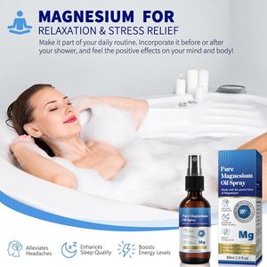 <span class=keywords><strong>Spray</strong></span> de aceite de magnesio de grado terapéutico de etiqueta privada para la relajación muscular calmante relajación corporal dormir mejor alivio del estrés - Product Image 5