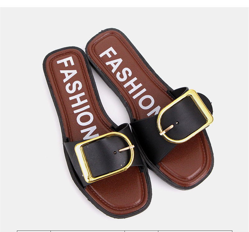 Cheap Wholesale Ladies Flat Shoes Casual Slides Outdoor Female Slippers and Sandals