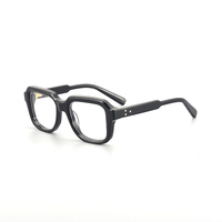 Montures de lunettes optiques carrées unisexes classiques à motif de dessin animé, en acétate transparent, avec protection anti-lumière bleue, pour adultes, avec étui – Prix usine
