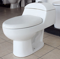 Meuble de toilette en céramique monobloc avec miroir LED intelligent et accessoires de salle de bain