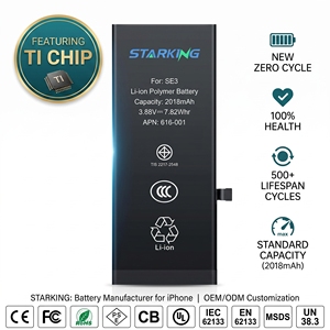 Batterie interne premium pour iPhone <span class=keywords><strong>SE2022</strong></span> X Xr Xs Max 11 12 13 Pro Max, puce TI, 0 cycle, haute capacité, sans message pop-up, remplacement OEM - Product Image 1
