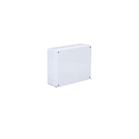 Scatola di Giunzione Impermeabile IP65 255x200x80mm in Plastica ABS con Fori Personalizzabili, Guarnizione Integrata, Contenitore per Esterni Resistente ai Raggi UV