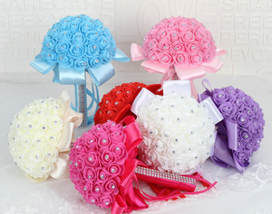 Fabricants <span class=keywords><strong>de</strong></span> fleurs artificielles en mousse, fleurs en ruban simulées, bouquets tendance pour mariage et Thanksgiving, décorations romantiques pour <span class=keywords><strong>la</strong></span> maison - Product Image 1