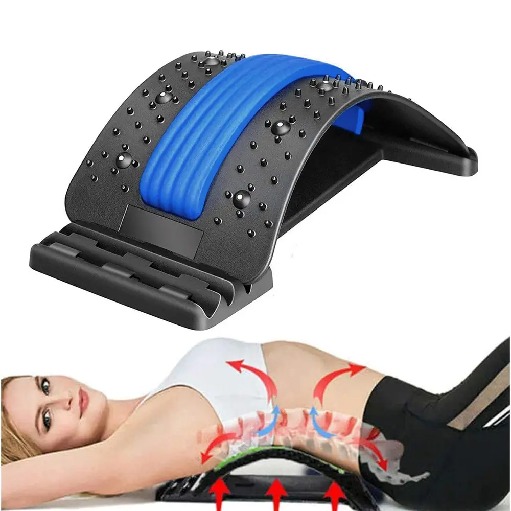 Растяжитель спины, устройство для растяжки поясницы со встроенной Sciatica для облегчения боли в позвоночнике