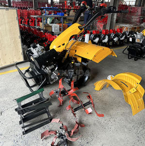 Mini motoculteur à chaîne 7HP Outils agricoles à essence à main à chenille unique Motoculteur rotatif agricole utilisé avec boîte de vitesses et moteur - Product Image 2