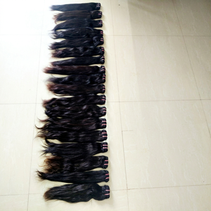 Extensions de cheveux vierges indiens bruts Remy à cuticules alignées personnalisables Faisceaux de tissage teints Cheveux de style enveloppant pour trame de génie - Product Image 1