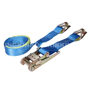 3 "75mm Tugas berat Australia Standar Polyester Ratchet Tie Bawah Strap dengan Kait dan Penjaga