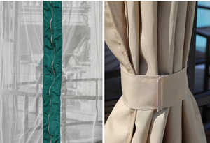 Gazebo <span class=keywords><strong>in</strong></span> Paglia Resistente alle Intemperie con Tende Protettive <span class=keywords><strong>in</strong></span> Rete per Bar, Bistrot e Grill all'Aperto - Product Image 2