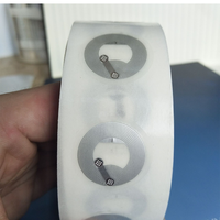 Étiquettes RFID vierges en PVC PET rondes de petite taille, imperméables, 15 mm, ICODESLI 1K, en rouleau, vente en gros