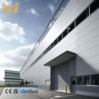 Estructura Metálica Prefabricada para Almacenes, Nave Industrial de Acero con Estanterías de Almacenamiento