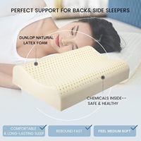 Oreiller de lit ergonomique moderne personnalisé avec soutien cervical en latex naturel vert de Thaïlande pour un sommeil sain dans les chambres à coucher de style moderne