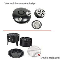 Barbecue fumoir moderne en acier inoxydable pour viande et poisson, four de cuisson commercial pour cuisine extérieure M03006