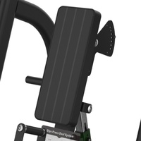 Máquina de remo y press de hombros con carga de placas de doble función para gimnasios comerciales