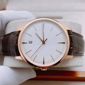 Montre mécanique pour homme Noble VC 85180, boîtier en acier inoxydable 316, bracelet en cuir de crocodile, mouvement ultra-fin, style business décontracté - Product Image 5