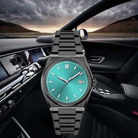 Montres de luxe pour hommes, personnalisées, de haute qualité, en acier inoxydable, étanches, mouvement à quartz