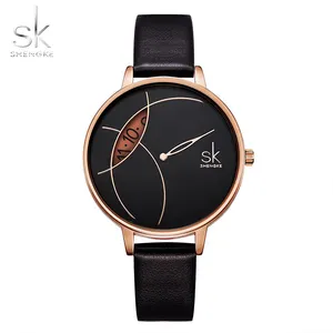 Shengke Fashionable Timepieces Girls Waterproof Watches Leather Strap Date Watch Elevate Your Look With Wristwear