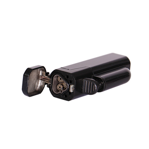 New Design Custom Windproof <b>Powerful</b> Triple Flames Refill Portable Metal Cigarette Smoking Kitchen Wholesale Giveaways - Product Image 3