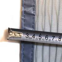 Moustiquaire magnétique moderne en polyester, sans perçage, pour l'été, rideau de porte renforcé, durable, lavable, à fermeture automatique