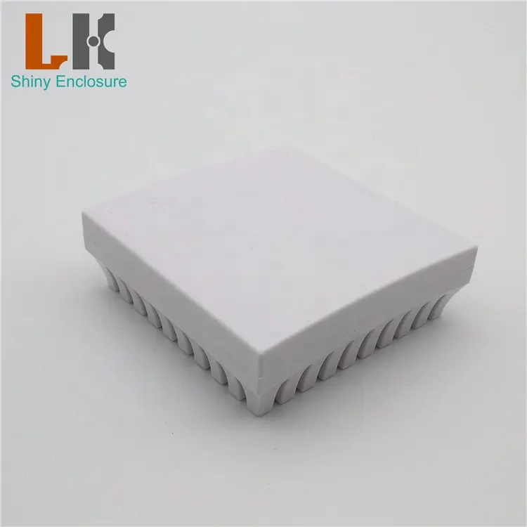 Caja electrónica de plástico abs con sensor de humedad y temperatura, caja de 80x80x27mm, venta directa de fábrica
