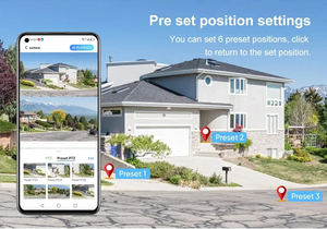 Caméra IP 4G 1080K 4MP à double objectif, étanche, détection humaine, surveillance vidéo, protection de sécurité CCTV, caméras PTZ V380Pro - Product Image 6