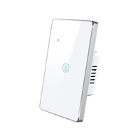 Interrupteur mural intelligent Tuya Zigbee standard US/AU, cadre en alliage d'aluminium, 1-2-3-4 voies, commande vocale via application, interrupteur intelligent pour éclairage