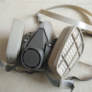 OEM अनुकूलन डबल टैंक रासायनिक सुरक्षात्मक आधा चेहरा गैस श्वासयंत्र 6200 - Product Image 6