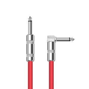 Prix usine 3m vert/rouge 6.35mm/6.5mm tissé 1/4 pouces Instrument câble guitare amplificateur de puissance haut-parleur Microphone électronique - Product Image 5