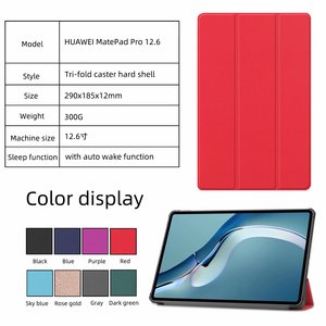 Funda inteligente de cuero con soporte plegable para tableta <span class=keywords><strong>Huawei</strong></span> <span class=keywords><strong>MediaPad</strong></span> <span class=keywords><strong>Pro</strong></span> 12.6 " 2021 - Product Image 5