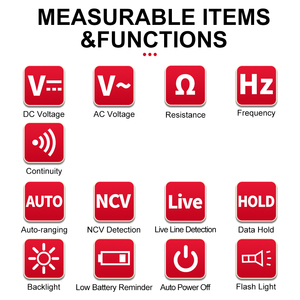 5999 chữ số auto-khác nhau, Bút loại kỹ thuật số vạn năng đa Tester đo lường DC/AC điện áp kháng tần số - Product Image 4