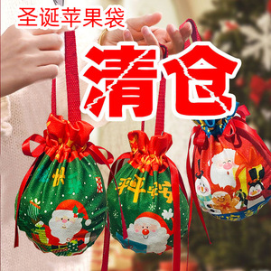 ถุงของขวัญคริสต์มาสผ้า ขนาดเดียว ของชำร่วยสำหรับงานฉลองคริสต์มาส - Product Image 5