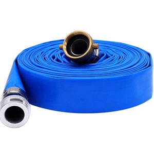 Tuyau de refoulement en PVC bleu Wansheng de 2 pouces x 100 pieds avec raccords camlock en aluminium pour l'irrigation agricole - Product Image 3