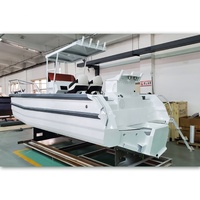 Yacht sportif à console centrale de 6,85 m (23 pieds) Easy Craft en aluminium pour la pêche en haute mer avec toit en T-Top