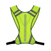 Gilet réfléchissant pour la course à pied, longueur réglable, léger, haute visibilité, équipement de sécurité pour les sports de nuit en plein air