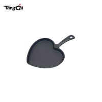 Wajan Panggang Besi Cor Mini OEM yang Dapat Disesuaikan, Berbagai Pilihan Bentuk, Bebas BPA, untuk Menggoreng dan Memanggang