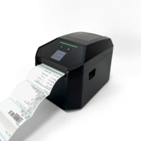 Printer Label Rak Supermarket USB Desktop 203dpi Pembuat Stiker Barcode untuk Penandaan Kode Produk dan Label Harga Toko Rantai