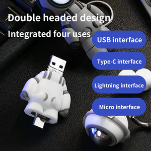 محرك أقراص القلم Usb2.0 مع صندوق <span class=keywords><strong>Usb</strong></span> 64GB LED عصا ذاكرة LED بدون شعار مخصص قرص U لهدايا الزفاف 4in1 OTG - Product Image 4