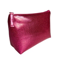 Trousse de toilette de voyage personnalisée pas cher pochette de rangement pour les soins de la peau trousse de maquillage promotionnelle pour le vin sac de cosmétique esthétique à paillettes bordeaux