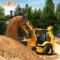 Chargeuse-pelleteuse GZD 6059x2465x3813mm, poids en ordre de marche 8200kg, moteur diesel 74KW, force de rupture 47KN, force de traction 76KN