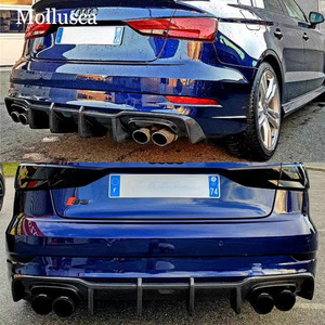 Difusor Trasero de Fibra de Carbono Estilo A3 S3 8V, Labio de Parachoques Trasero 2014-2020 - Product Image 2