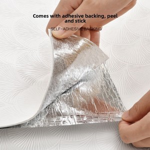 Autocollants muraux 3D en pierre de porcelaine souple, auto-adhésifs, imperméables, anti-humidité, anti-collision, <span class=keywords><strong>papier</strong></span> <span class=keywords><strong>peint</strong></span> en pierre - Product Image 3