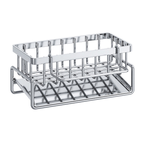 Organisateur d'évier de cuisine avec porte-brosse et <span class=keywords><strong>bac</strong></span> d'égouttement - Porte-éponge en acier au carbone avec barre porte-serviette <span class=keywords><strong>noir</strong></span> - Product Image 1