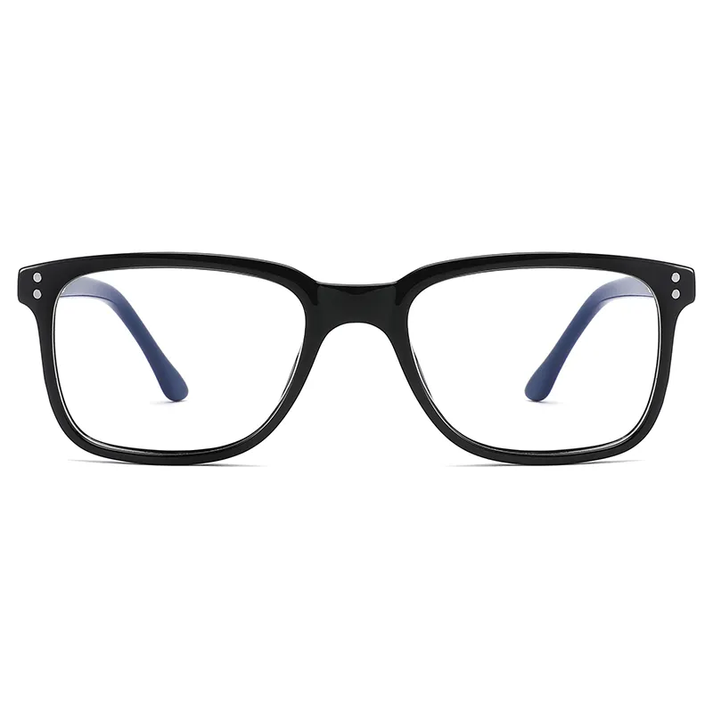 Wholesale High Quality Anti Blue Blocking Square TR90 Frame with CP Temple Optical Glasses Frame Unisex For Men For Women