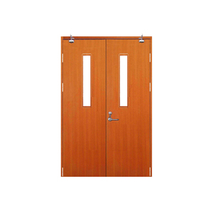 Changyi tùy chỉnh kích thước thương mại xây dựng cửa thoát hiểm cháy phong cách hiện đại thép gỗ lửa đánh giá chức năng an ninh - Product Image 1
