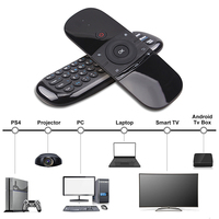 Ihomemix Fabricación OEM Personalizada Air Mouse W1 Teclado y Mouse Inalámbrico 2.4G con Sensor Giroscópico para Juegos Control Remoto para TV Box