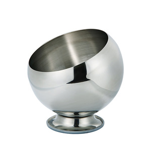 Stainless Steel Condiment Bowl Large Capacity Slanted Design For Kitchen Storage - Product Image 3