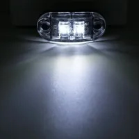 Luz Lateral LED Ovalada de Fábrica, Luz de Posición Lateral Ámbar, Roja y Blanca, 12V 24V, para Camiones, Remolques, Autocaravanas, Impermeable