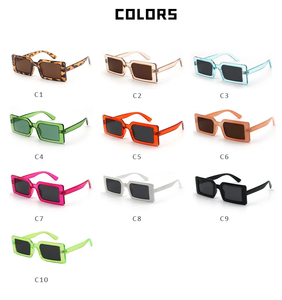 Neueste Sonnenbrille mit individuellem Logo <span class=keywords><strong>CROESUS</strong></span> XH006, Vollrand, modisch, UV400, niedlich, Retro, Candy-Farben, quadratisch, für Damen - Product Image 1