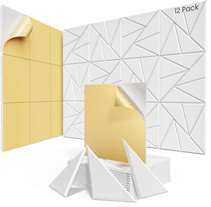 MQ - 12 Paneles Acústicos de Poliéster de Diseño Moderno de 30x30cm, Paneles Autoadhesivos Insonorizantes para Sala de Conferencias - Product Image 1
