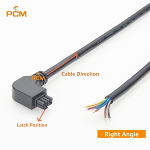 Cable de Señal de Alimentación Molex Industrial Micro-Fit 3.0 de 8 Pines, Ángulo Recto a Extremo Abierto, 90 Grados, para Sistemas de Alimentación Compactos - Product Image 2