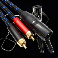 1M XLR macho a 2 X Phono RCA adaptador de enchufe Y Splitter Patch Cable, 1 XLR macho 3 pines a doble RCA macho Cable de audio estéreo